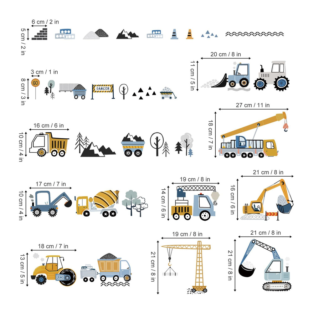 decalmile crane wall sticker sparks pretend play and learning