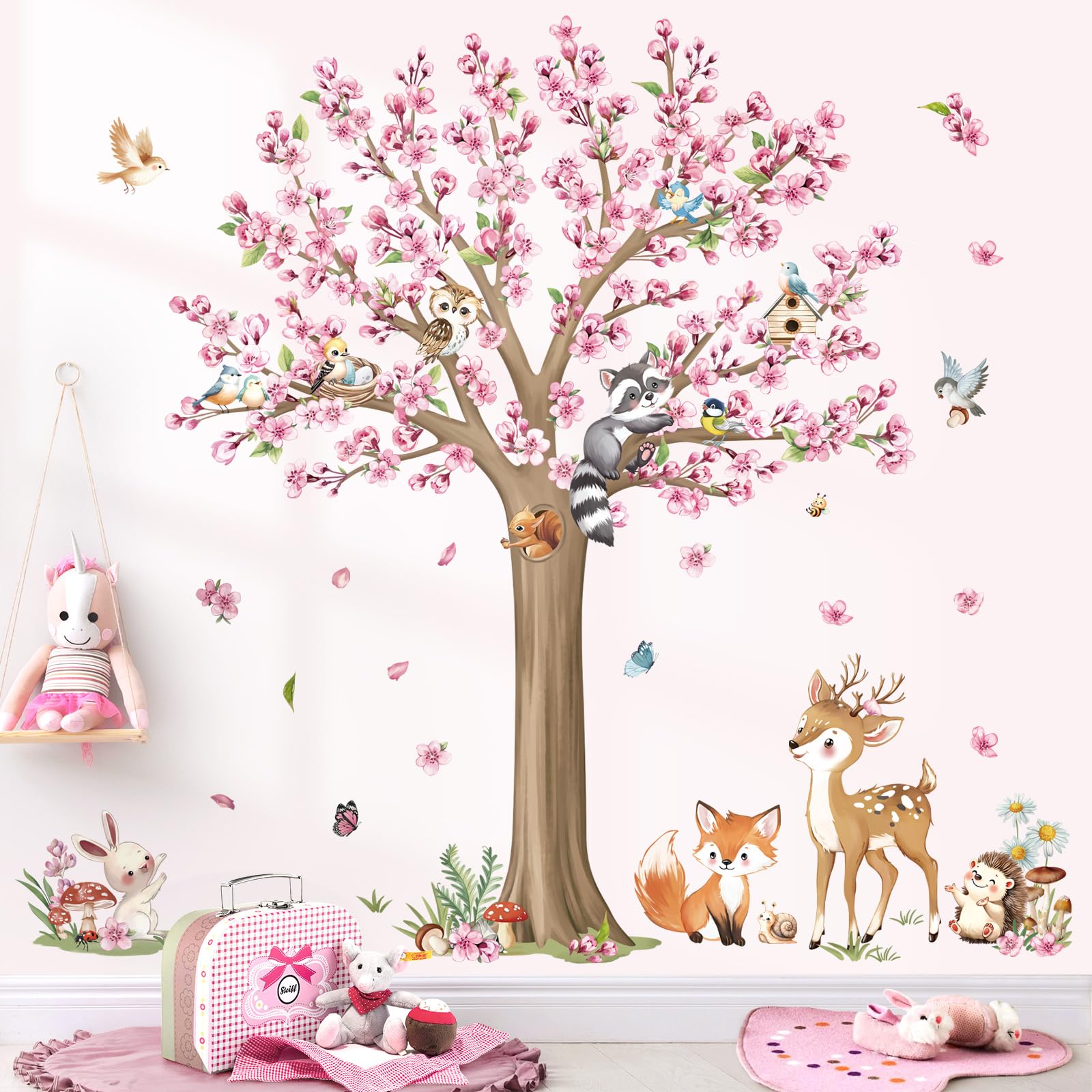 decalmile deer wall sticker brings nature-inspired charm to nurseries or living spaces