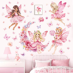 Decalmile Flower Moon wall sticker adds floral whimsy to nursery