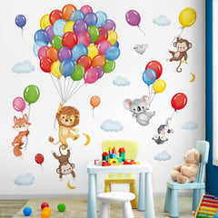 DecalMile forest animals balloon wall decal with a koala ideal for cozy bedtime spaces
