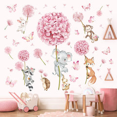 decalmile forest fox wall decal creates cozy, imaginative play corner