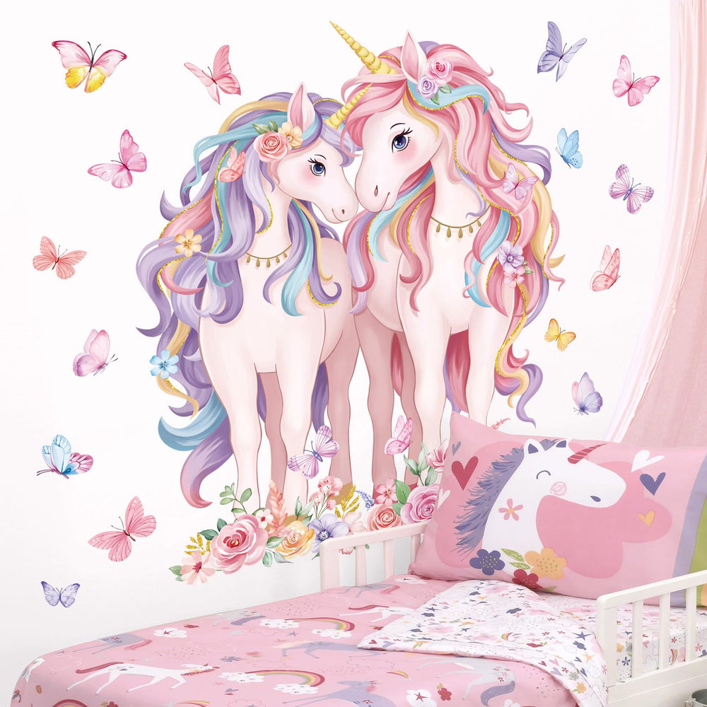 Decalmile nursery wall stickers waterproof and colorful for baby rooms