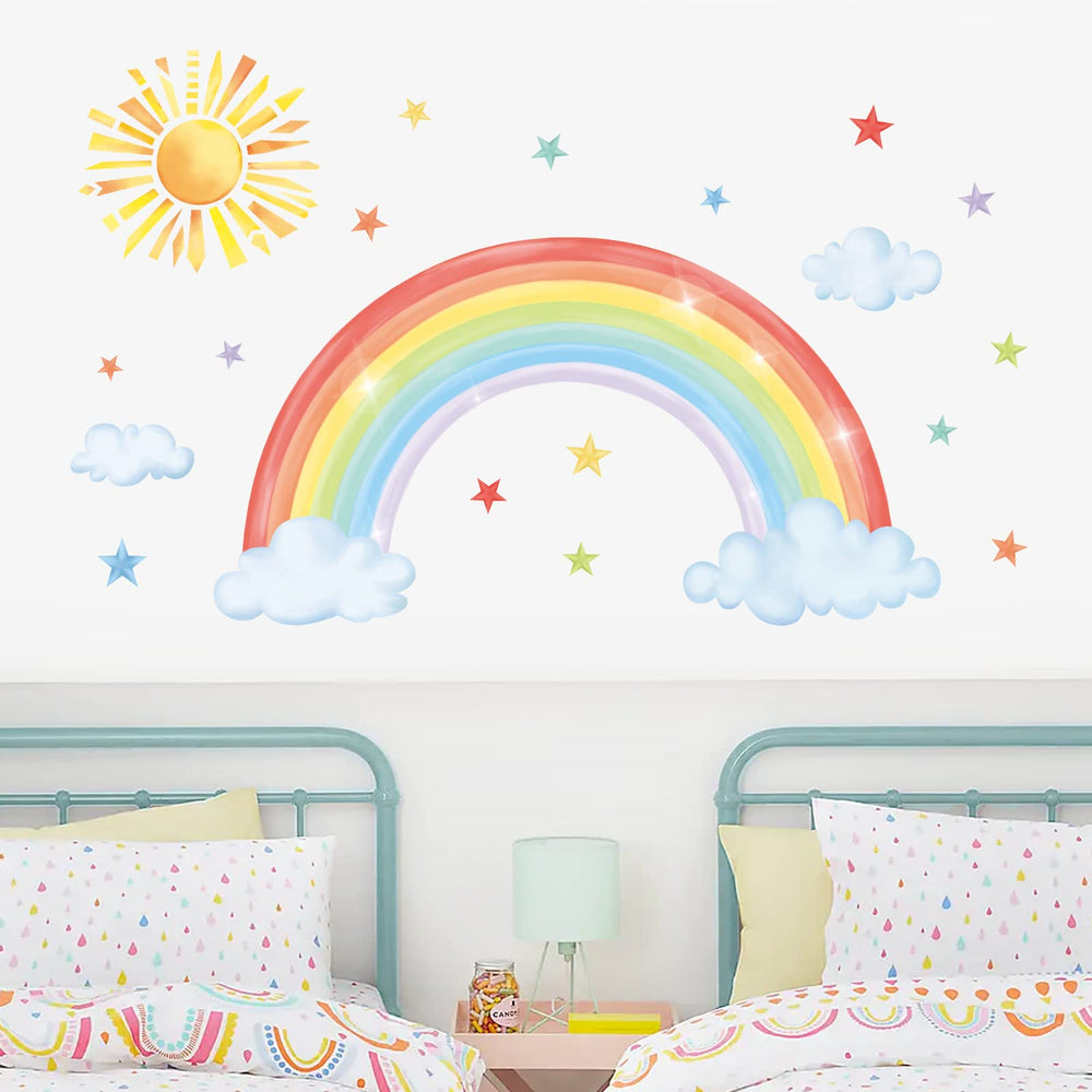 Decalmile star wall decal adds whimsy to playrooms, easy removal without residue.