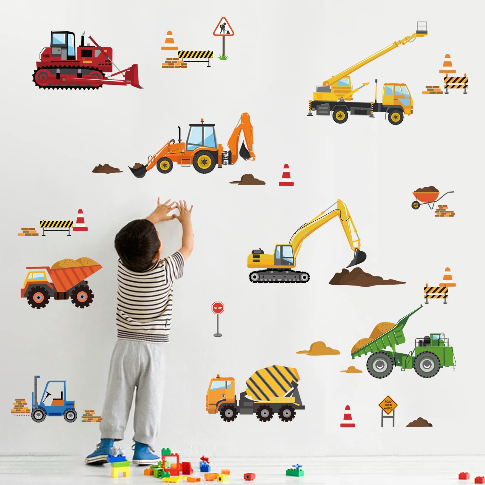 decalmile tractor wall decal enhances playful bedroom decor for kids