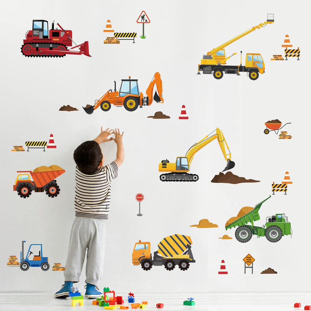 decalmile tractor wall decal enhances playful bedroom decor for kids