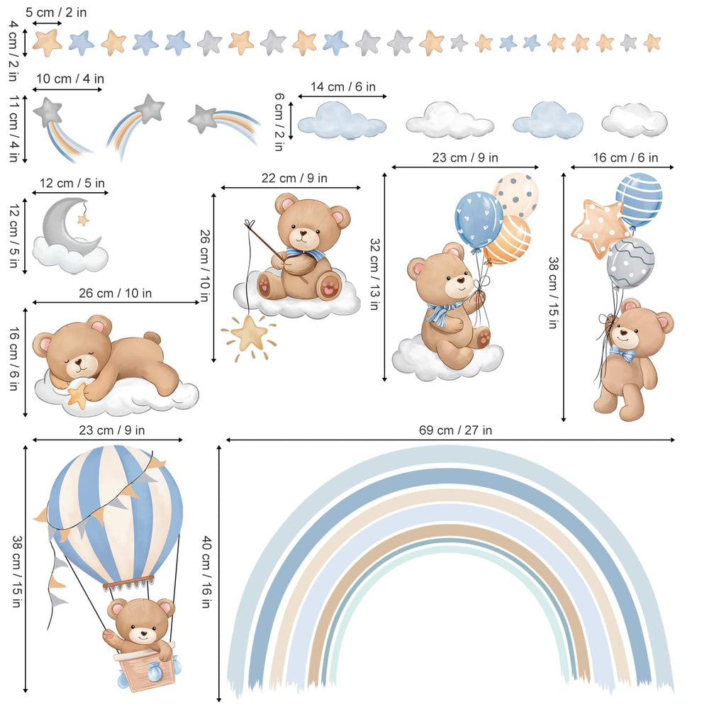 Decalmile two-sheet wall stickers enable flexible DIY decorating on walls.
