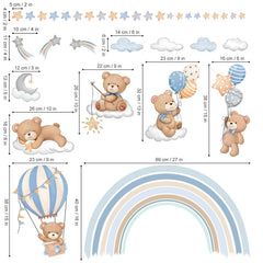 Decalmile two-sheet wall stickers enable flexible DIY decorating on walls.