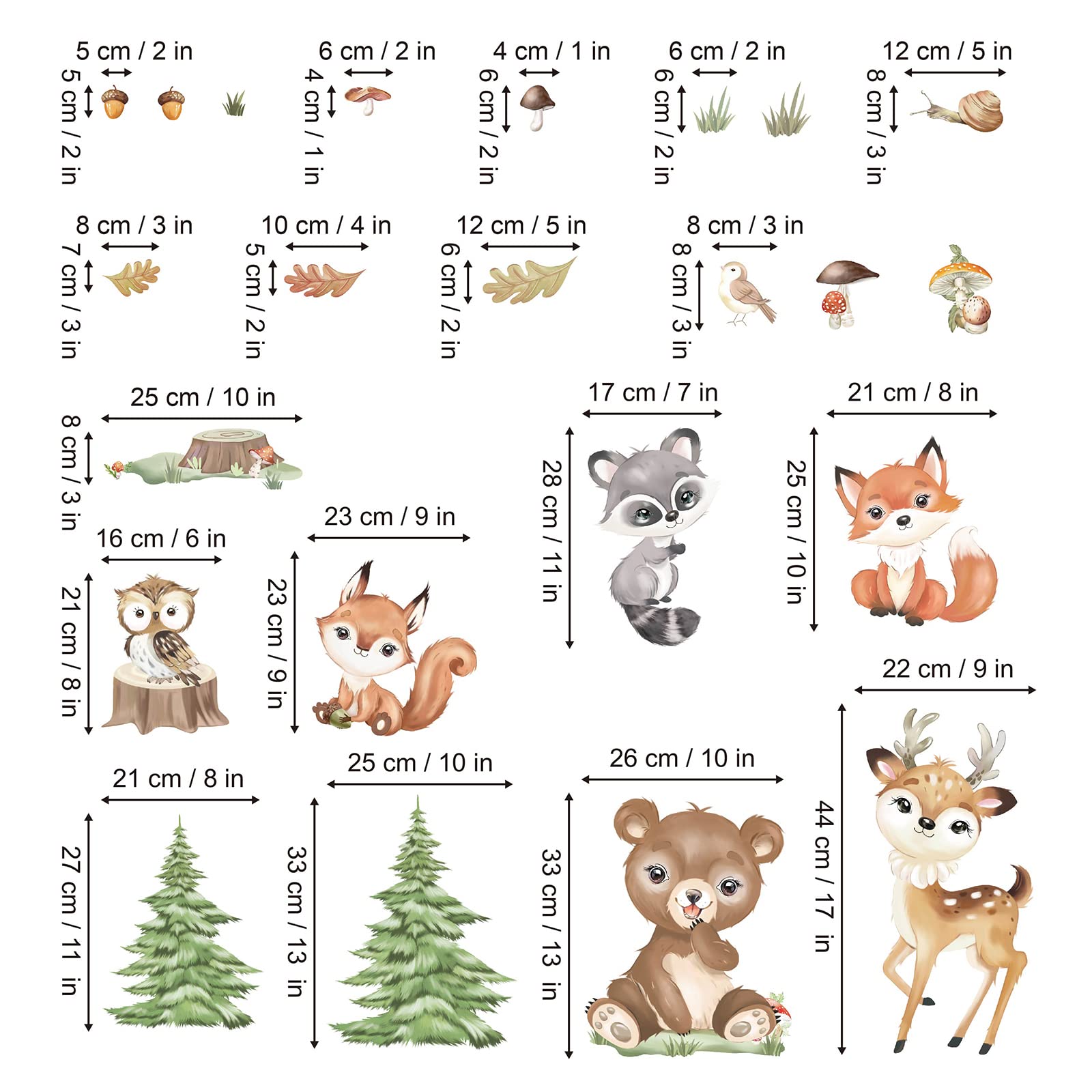 DecalMile forest scene wall sticker enhances living space