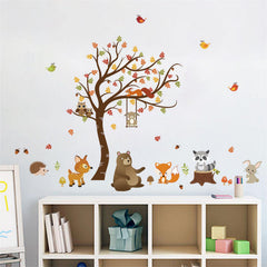 Decalmile woodland wall decals are easy to apply on smooth surfaces like walls and windows.