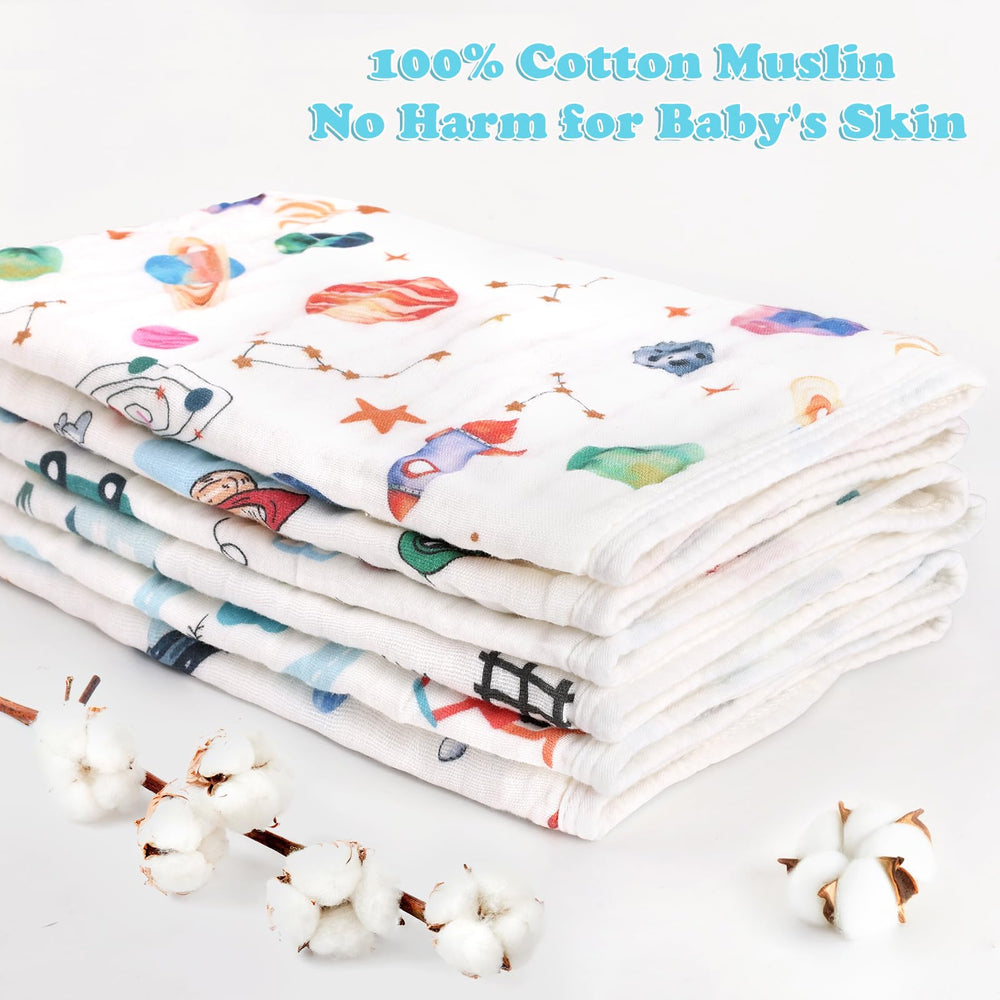 Decalsweet large 20x12 inch burp cloths providing full coverage