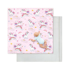 Decalsweet baby play mat with extra-thick foam for soft tummy time.