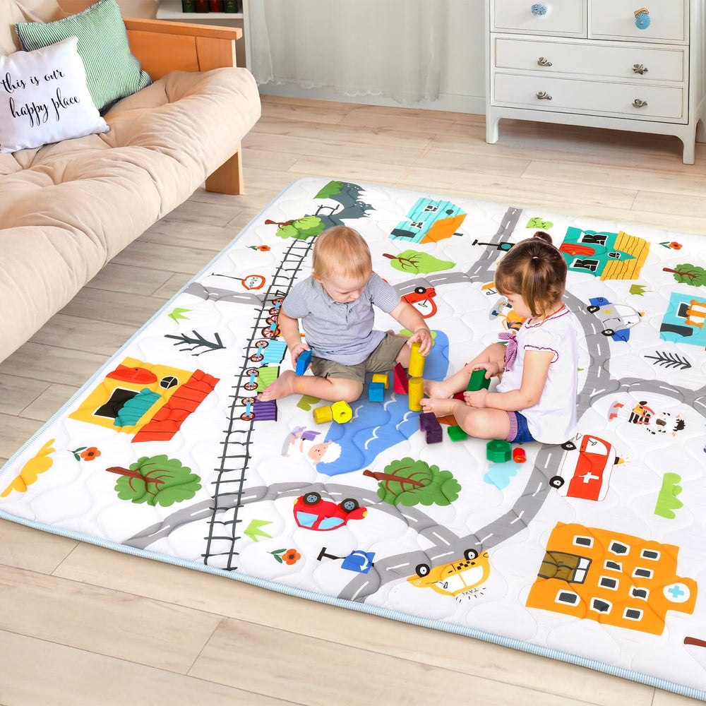 Decalsweet foldable-design mat portable for travel and home.