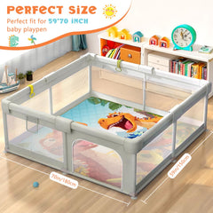 Decalsweet play mat showing non-slip bottom for stability