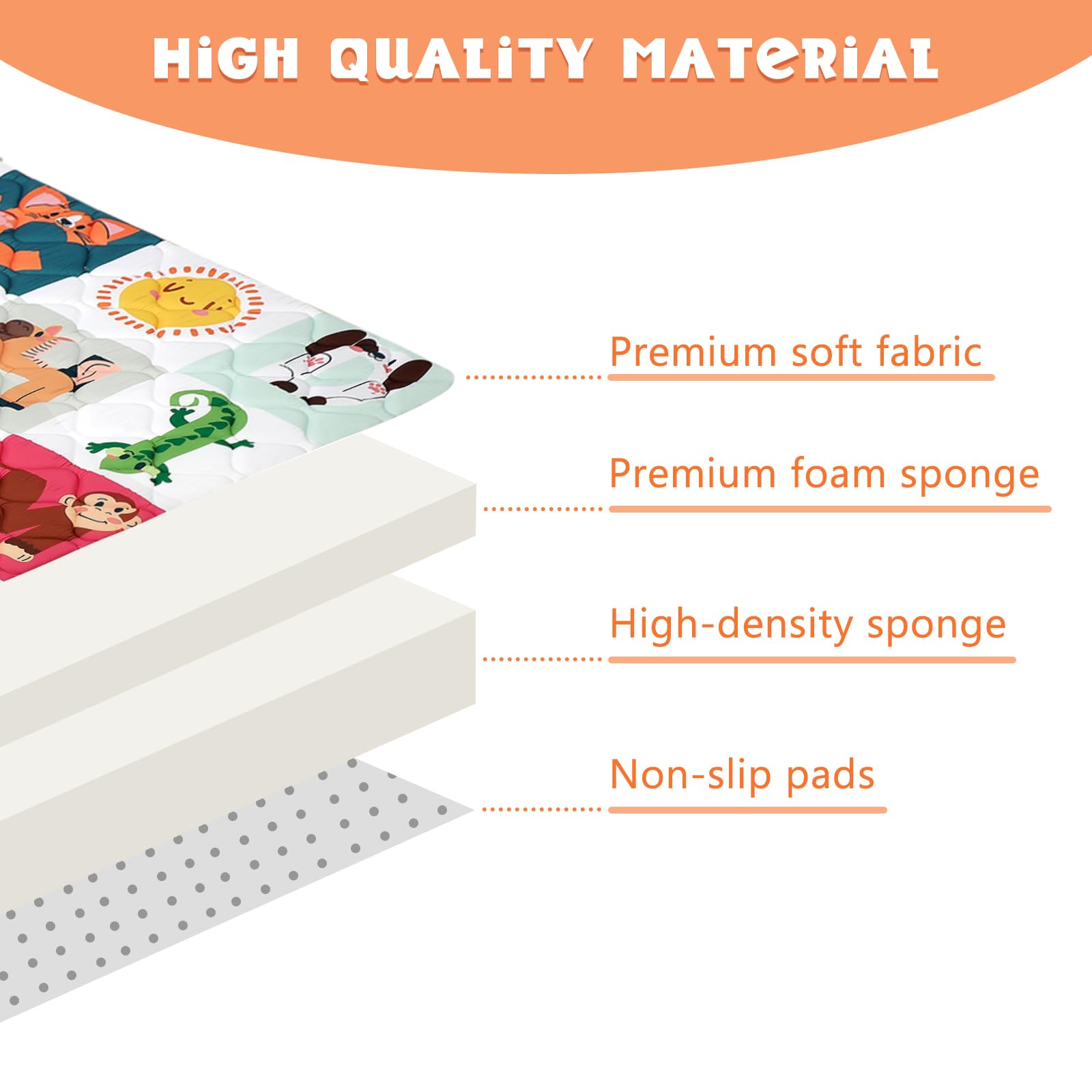 Decalsweet baby play mat supports tummy time and early exploration