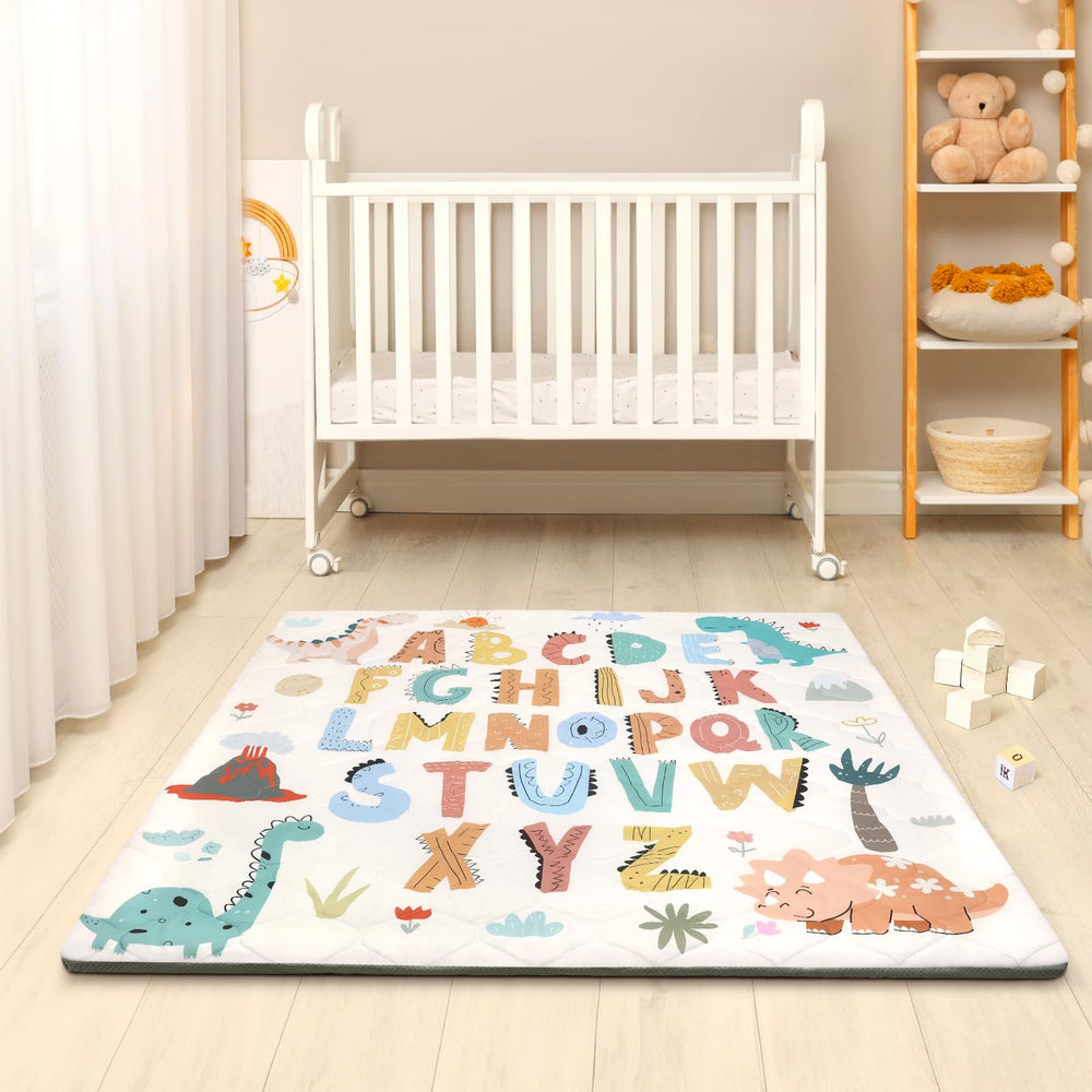 Decalsweet tummy-time mat helps babies lift heads and explore.