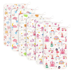 Decalsweet six-layer muslin burp cloths show strong absorbency for messes.