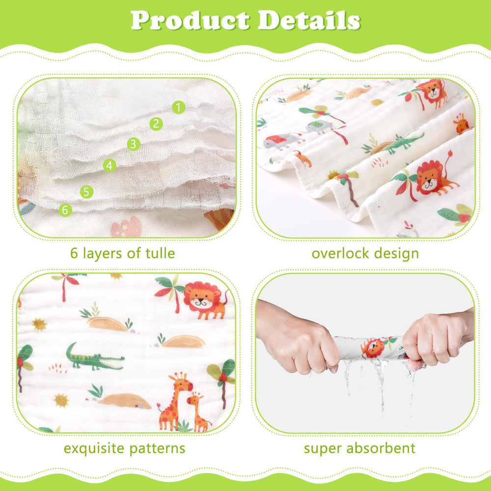 Decalsweet machine-washable burp cloths are easy to care for