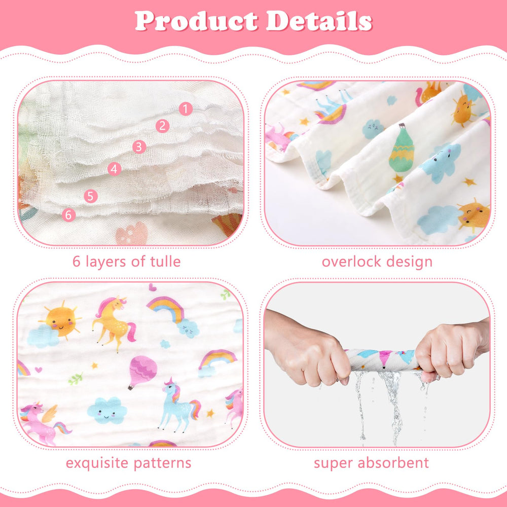 Decalsweet burp cloths 20x12 inches demonstrating ample coverage on shoulder