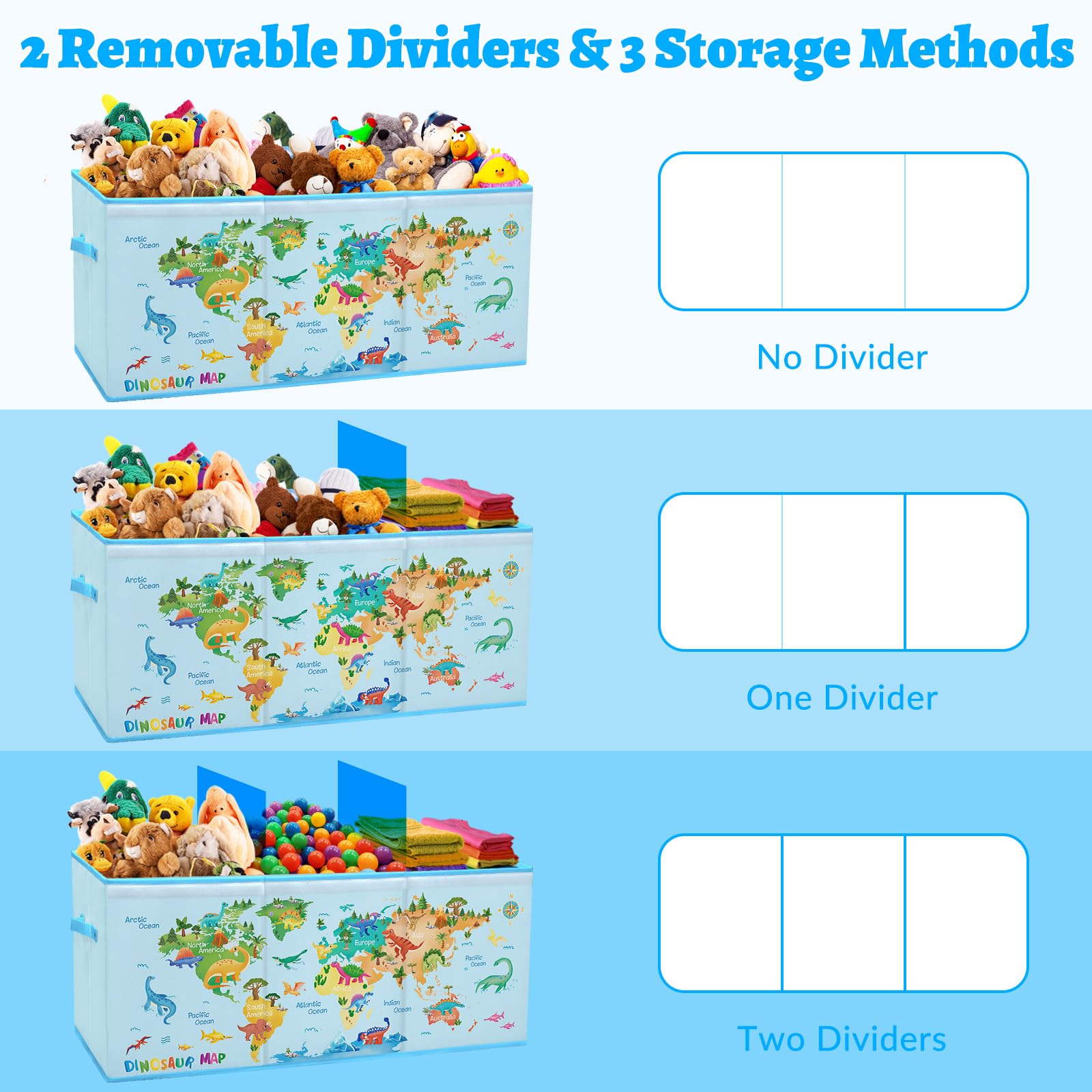 Decalsweet colorful pattern toy bin inviting kids to tidy after play