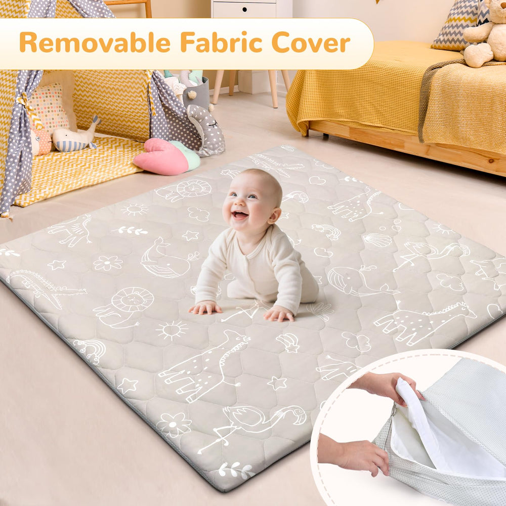 Decalsweet extra thick foam cushions delicate joints during floor play
