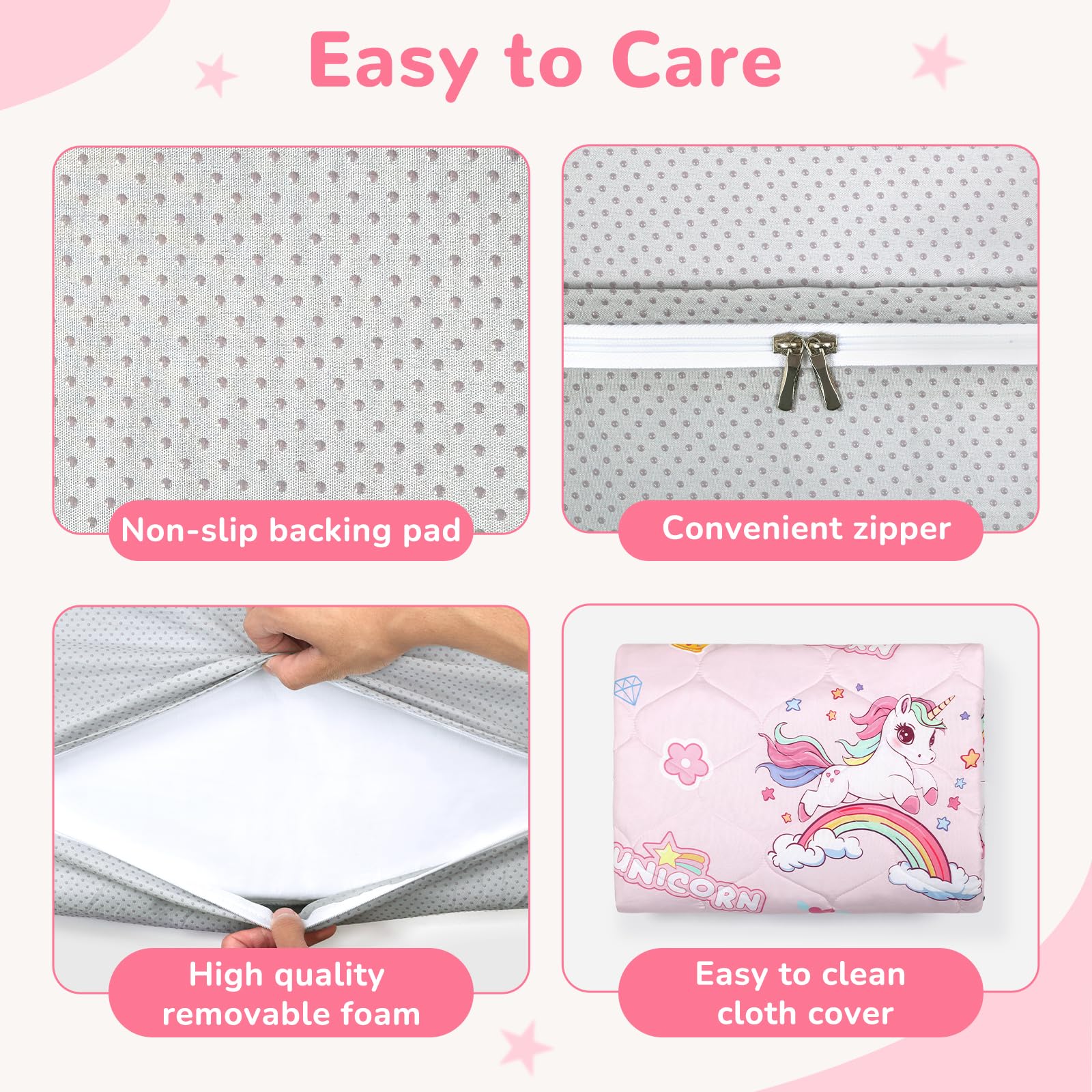 Decalsweet foldable design makes transport to rooms or travel simple.