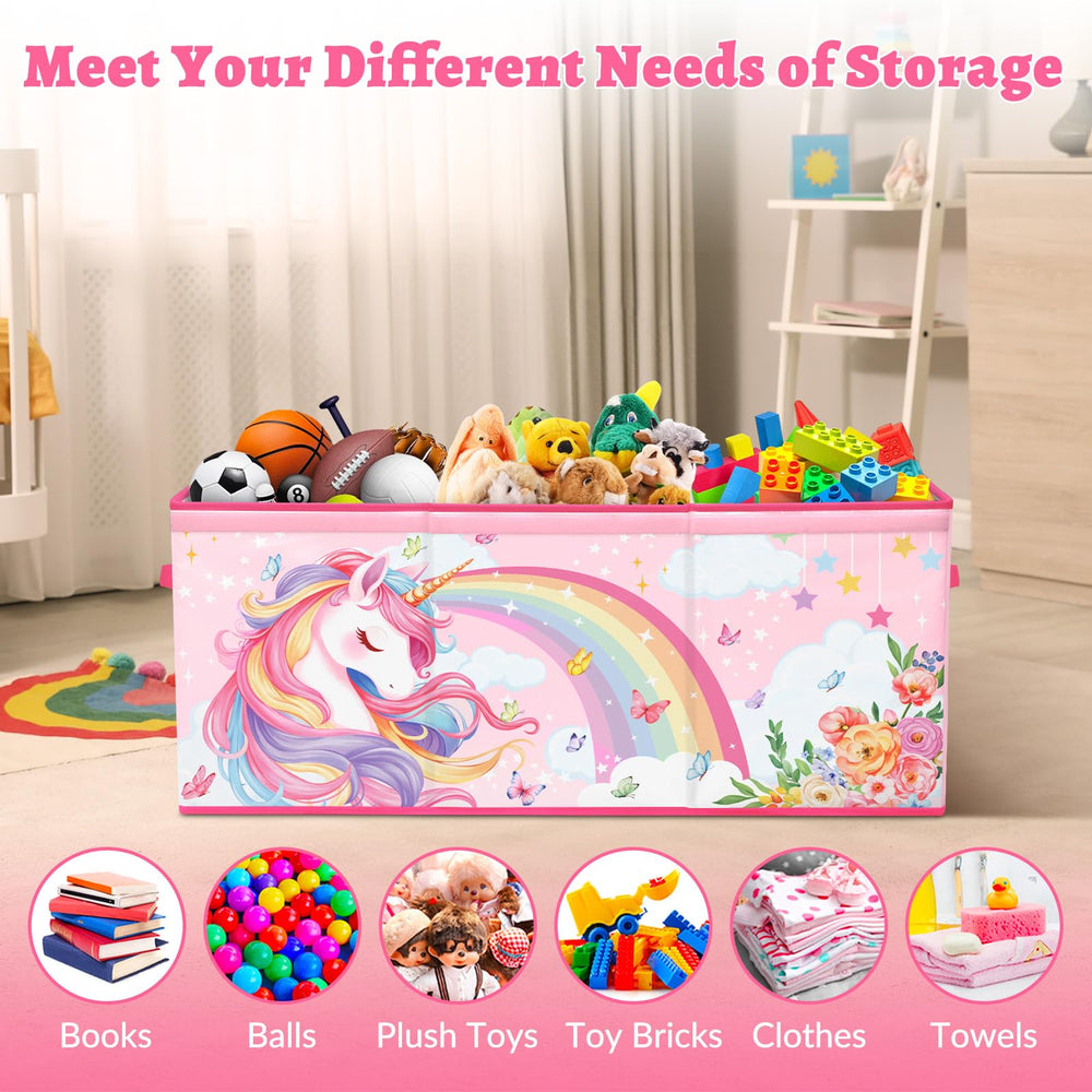 DecalSweet toy organizer shows a sturdy bottom with PP board for stable storage.