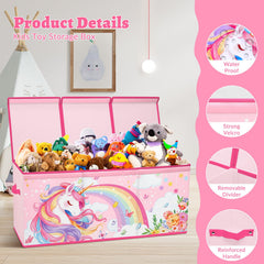 DecalSweet storage chest features reinforced side handles for easy transport.