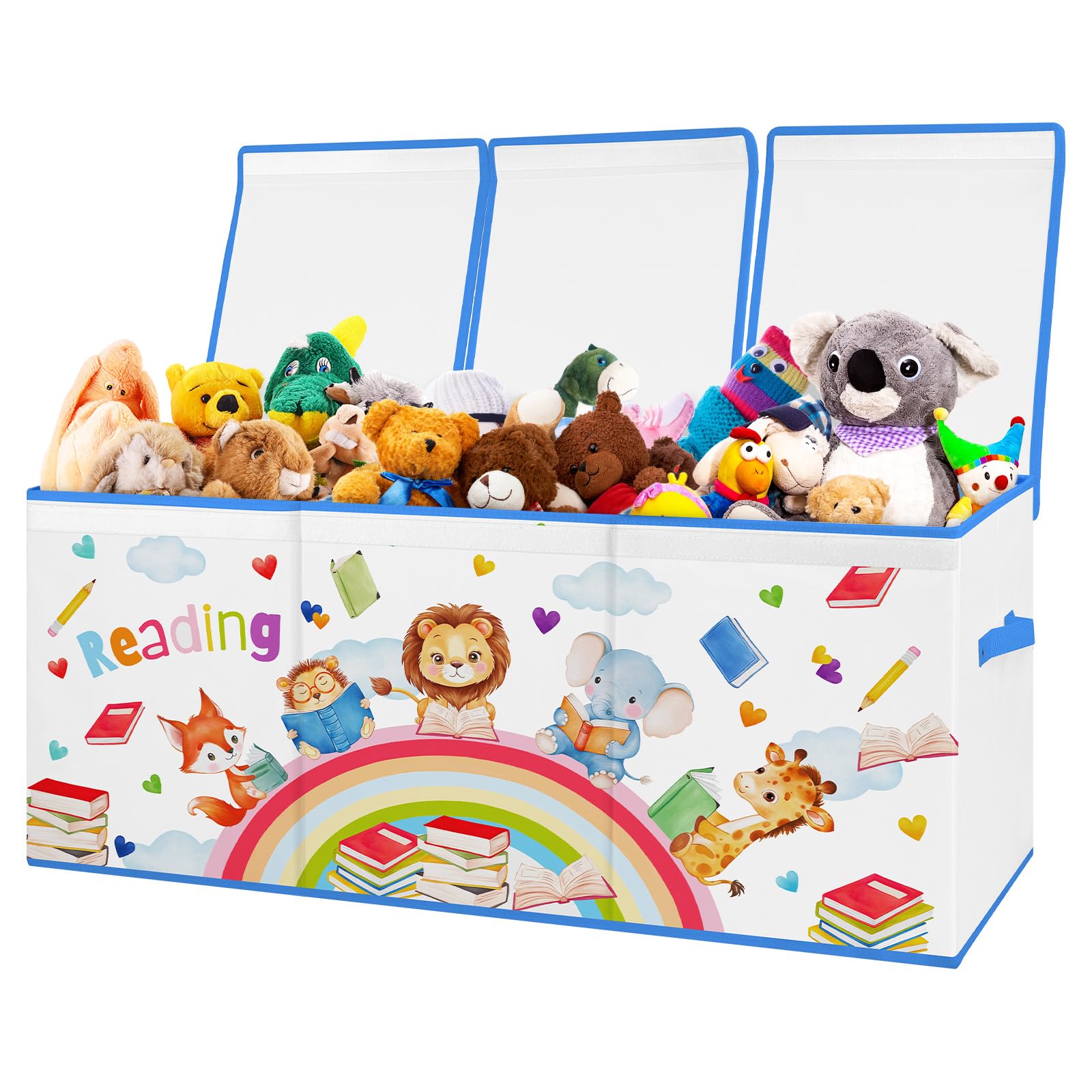 Decalsweet toy box with large capacity keeps toys neatly organized
