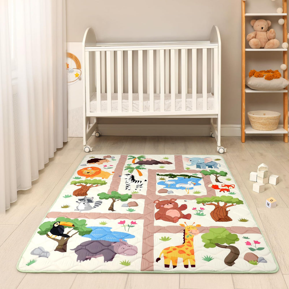 DecalSweet large 59x71 inch surface supports crawling and exploration.