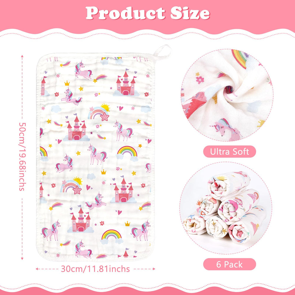 Decalsweet muslin burp cloths are soft and skin-friendly for delicate cheeks.