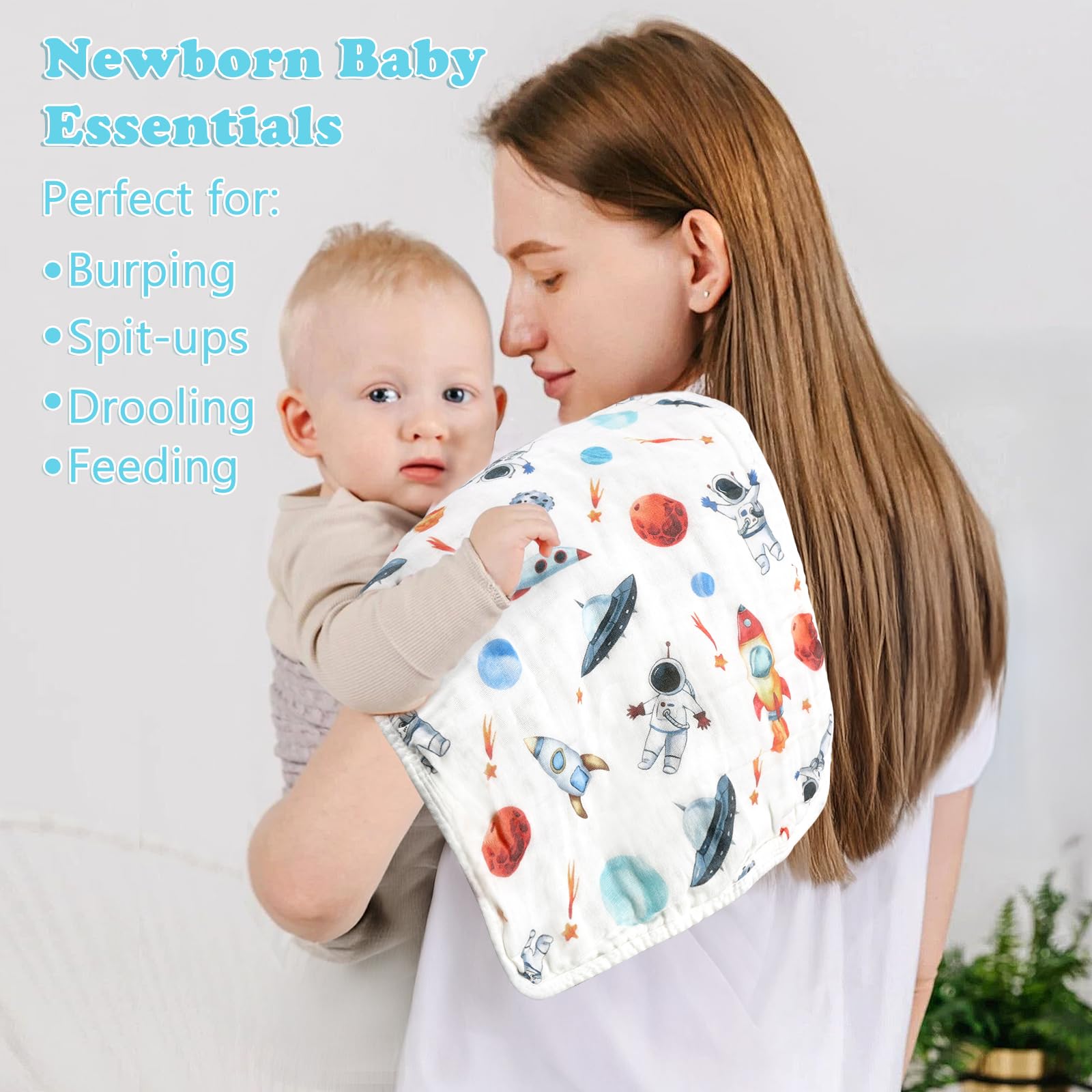 Decalsweet soft skin-friendly muslin, gentle on baby's face and hands