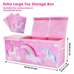 Decalsweet unicorn-box dividers demonstrate flexible storage for large items