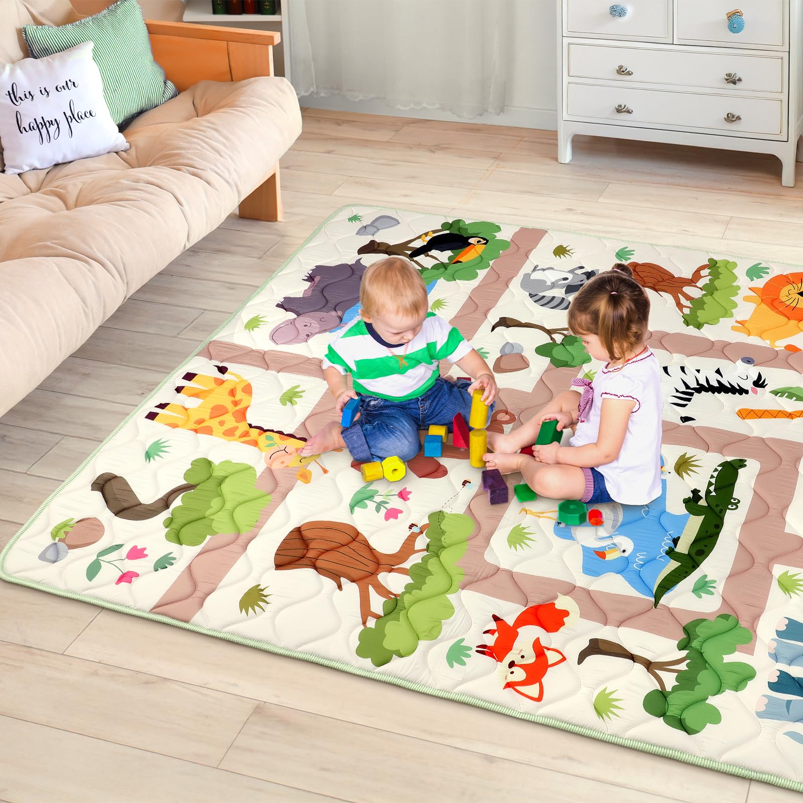 DecalSweet vibrant pattern decorates rooms and stimulates visual interest.