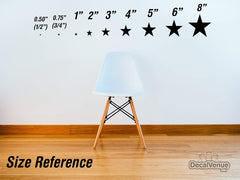Removable matte vinyl stars by DecalVenue for easy wall styling on painted surfaces