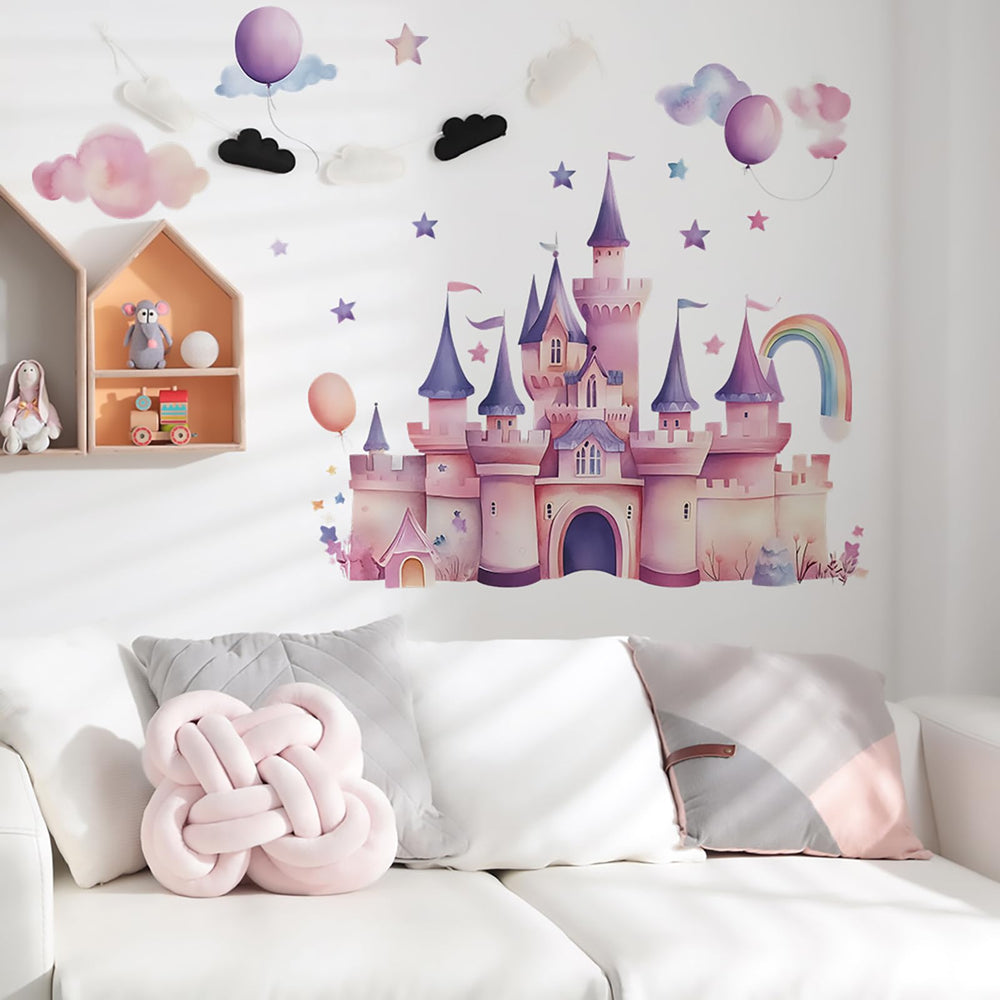 Dechom Birthday party decor wall sticker for princess-themed celebrations.