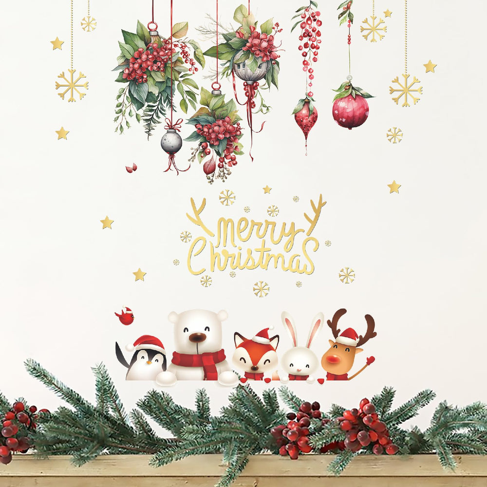 Dechom four-panel 70x40 inch winter scenery layout offers immersive holiday display.
