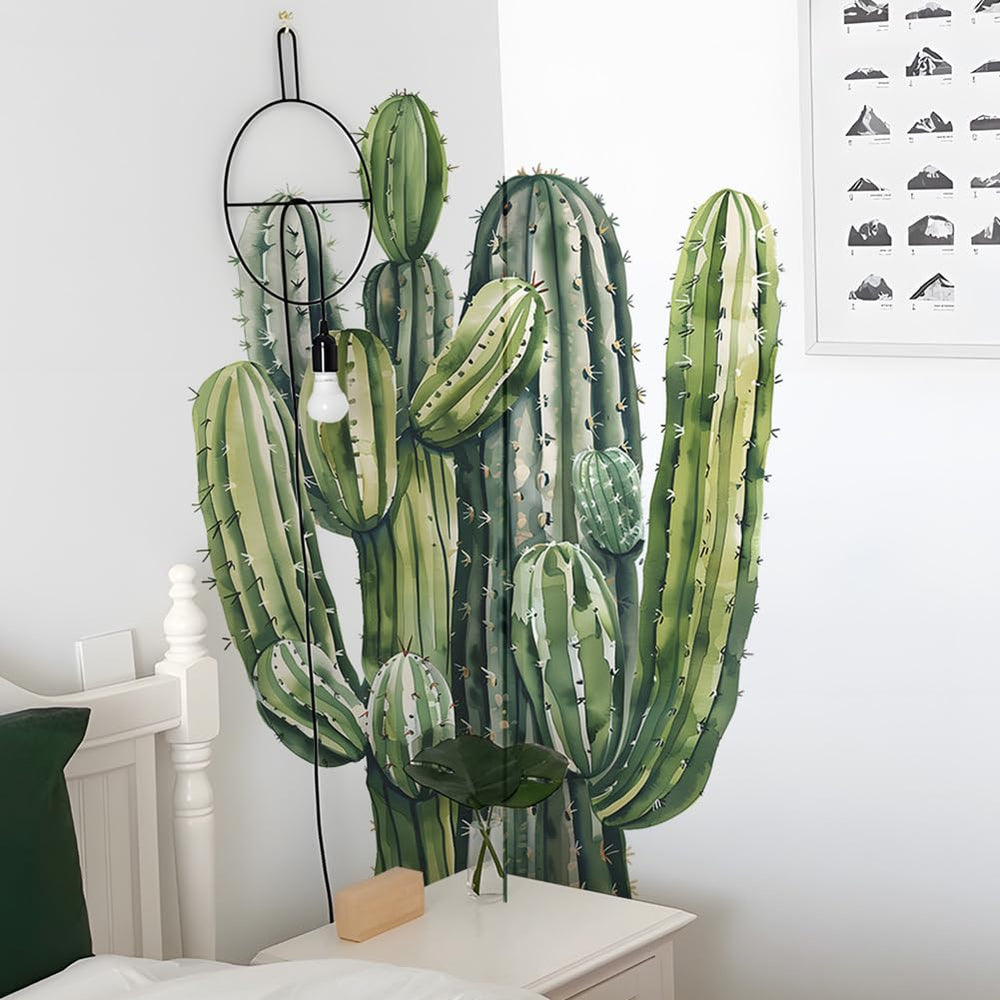 Vibrant green tones evoke a desert-inspired oasis in any space.