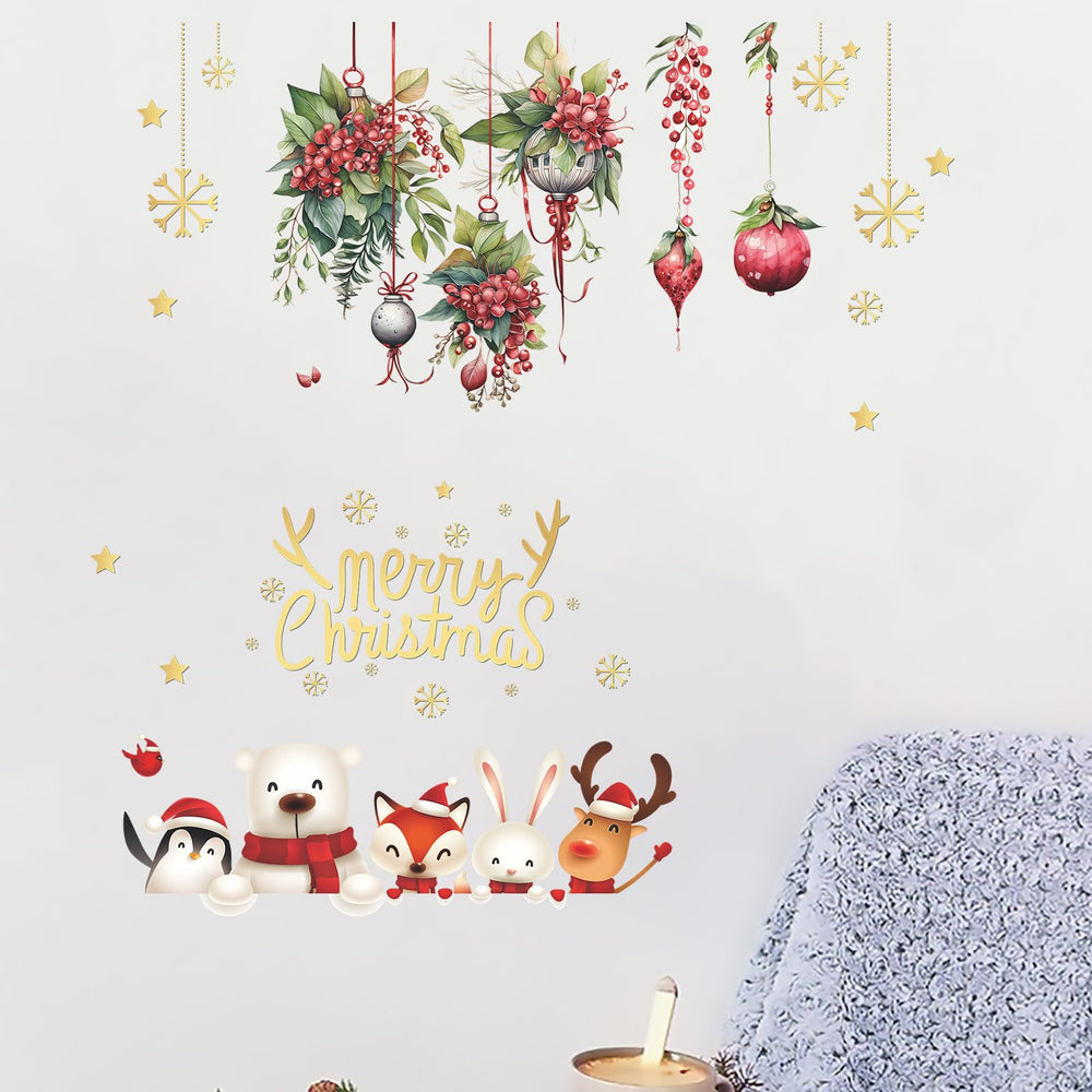 Dechom storefront window decor transforms displays with waterproof, removable winter imagery.