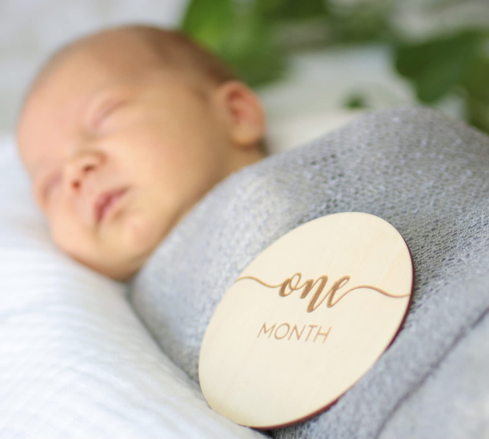 Declan and Delaney week-1 milestone card for newborn photo sessions.