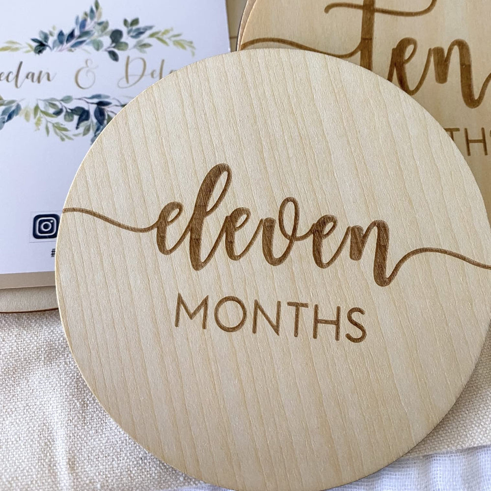 Declan and Delaney week-3 milestone card for weekly newborn tracking and photography.