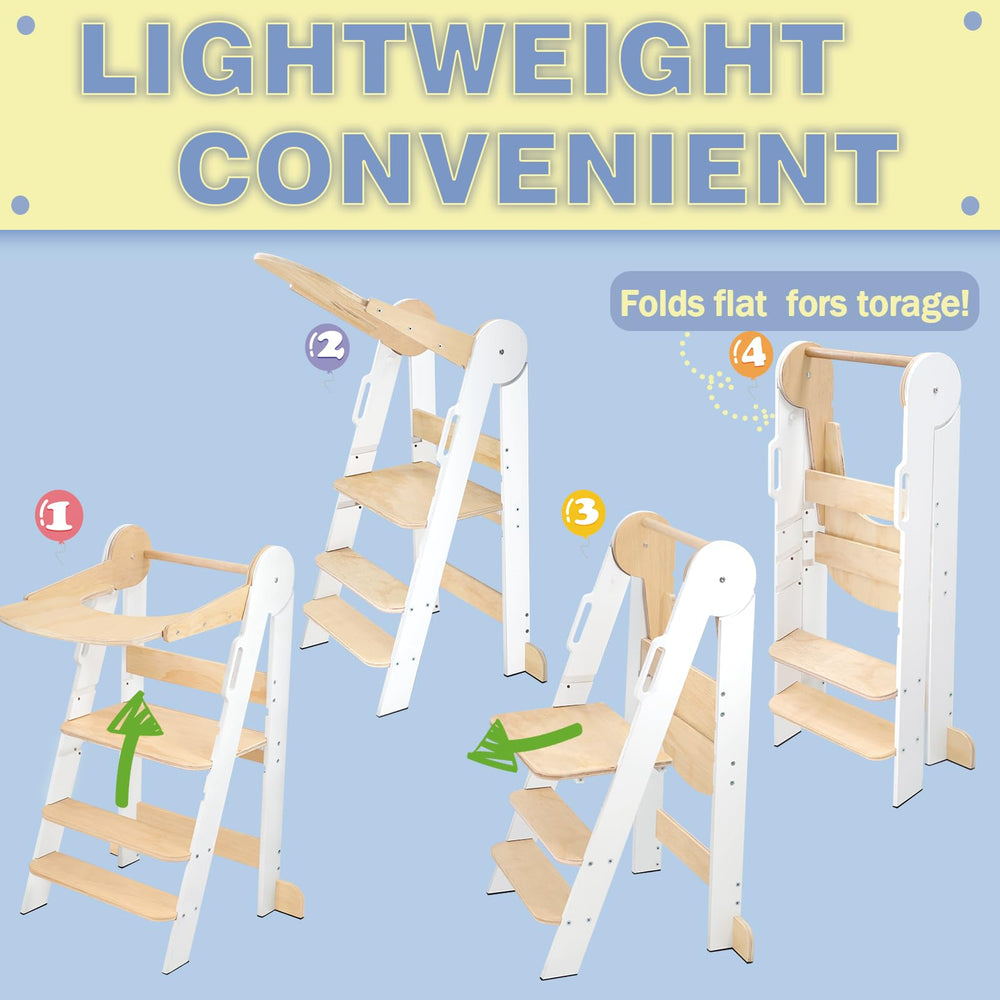 DecorDudz Toddler Tower bathroom use for brushing teeth within reach