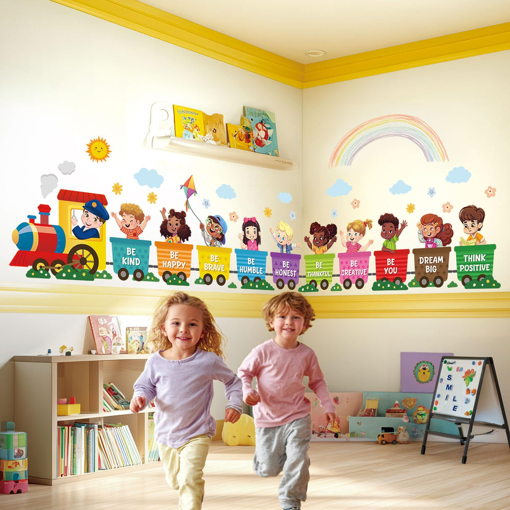 DECOWALL quotes Be Kind and Dream Big decal boosts positive vibes in a play area.
