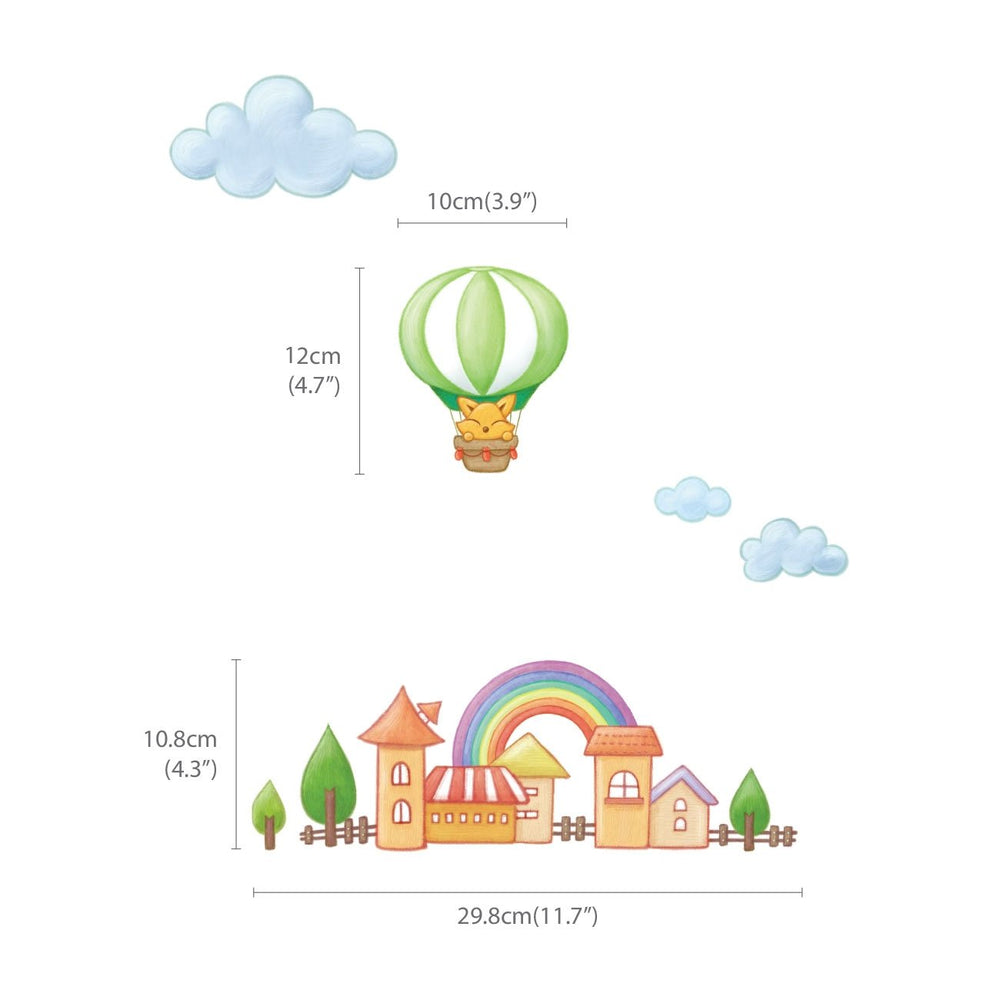 DECOWALL BS-1606 durable vinyl wall decals for kids' bedroom