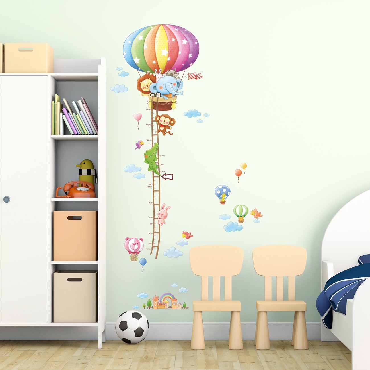 DECOWALL BS-1606 educational and decorative height chart for kids