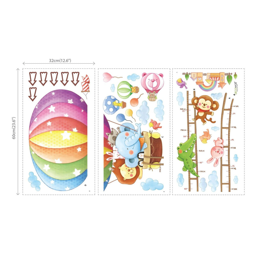 DECOWALL BS-1606 removable wall stickers for nursery decor