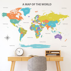 DECOWALL DL3-2302 travel-themed decor kit sparks imagination and storytelling at home