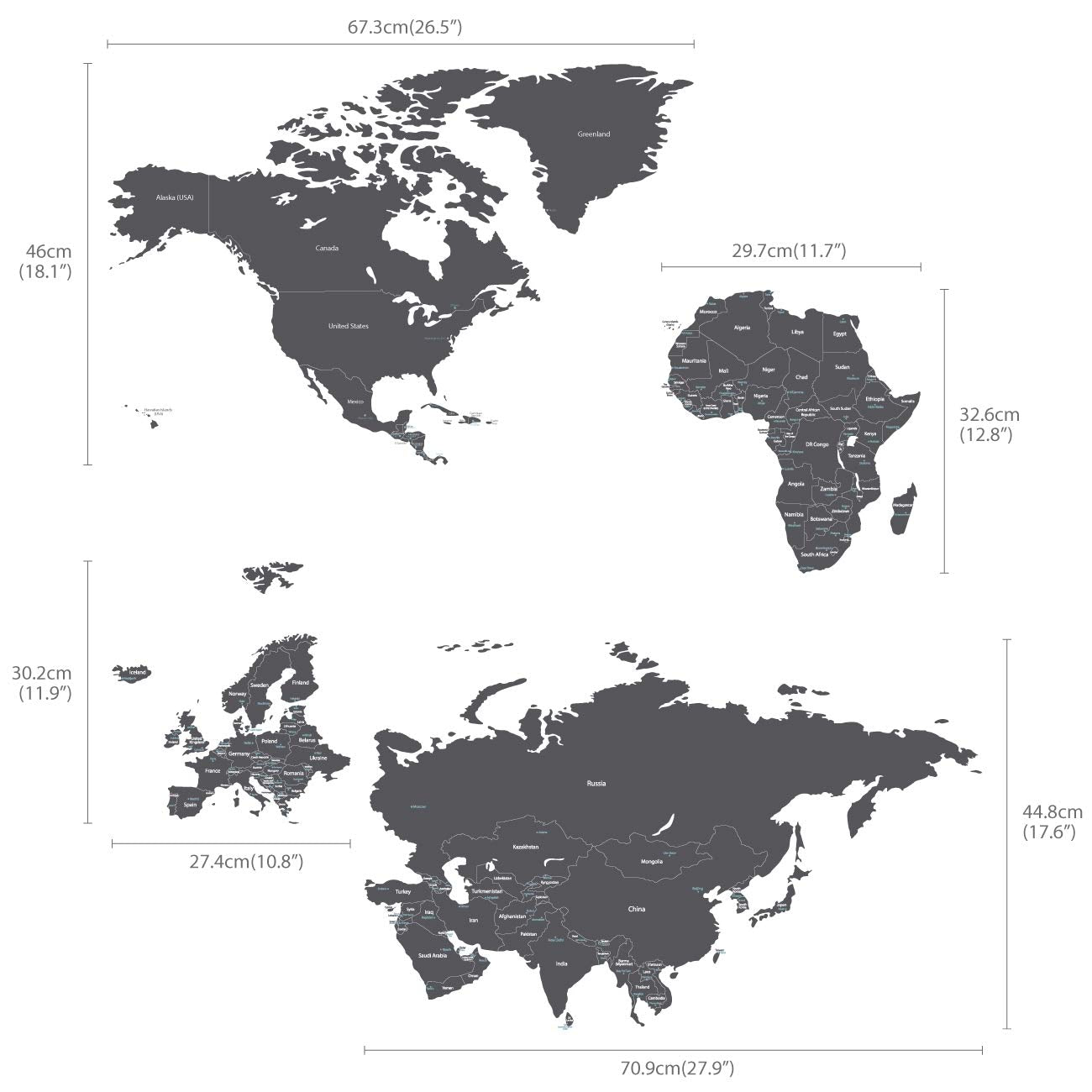 DECOWALL DLT-1609GF coverage and dimensions overview