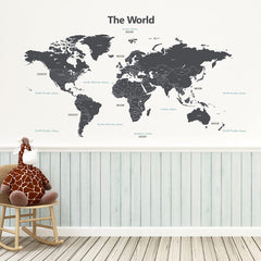 DECOWALL DLT-1609GF nursery wall sticker with global theme