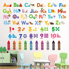 DECOWALL DS-8044 colourful animal decals brighten classrooms and bedrooms