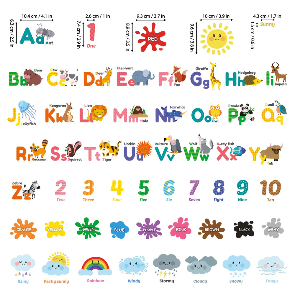 DECOWALL educational wall decals designed by illustrators for durable décor